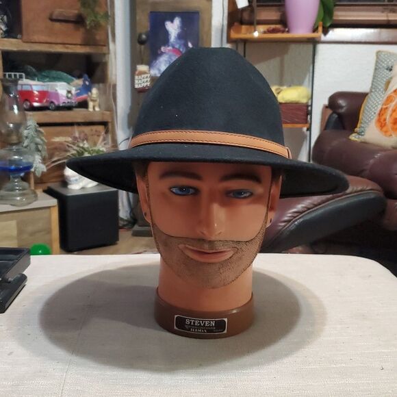 Adventure Hat 100% Wool Felt for Women/Men Crushable Waterproof - Picture 5 of 8